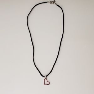 Red Heart Gem Necklace
